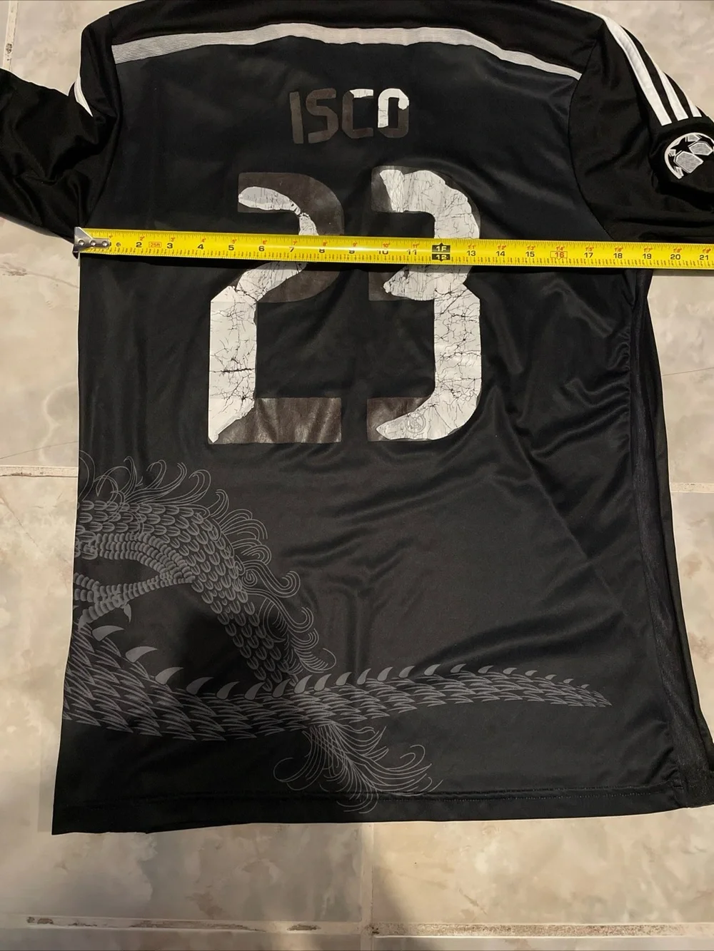 Real Madrid Adidas 2014 Yohji Yamamoto Dragon Francisco “ISCO” Suárez Jersey S/M